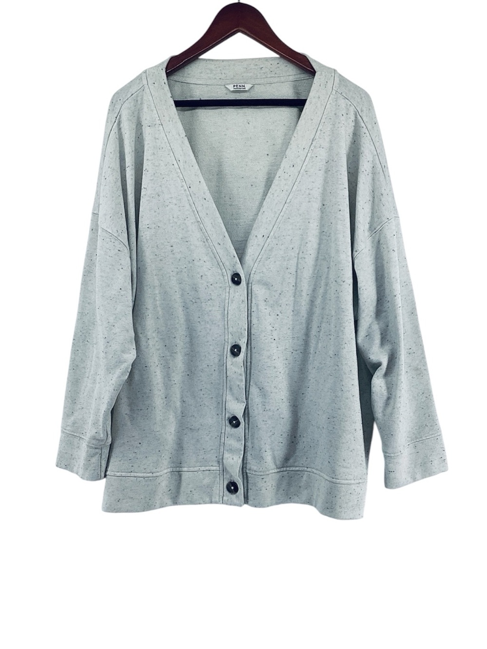 🐷 Pennington’s Speckled Button Down Cardigan, Size 3X
